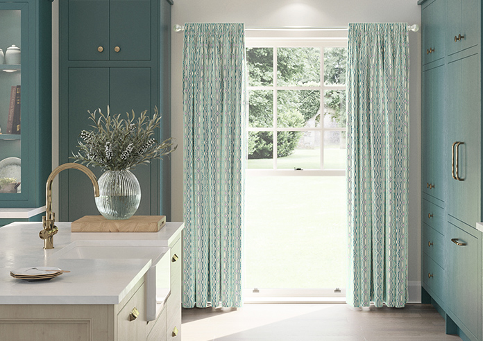 Opulent Scallop, Jade - Made To Measure Curtains - Image 3